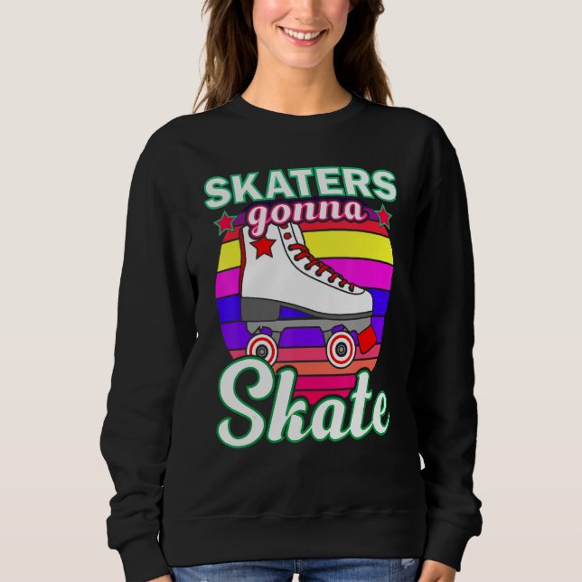 Cool Roller Skating For Men Women Roller Derby Dis Sweatshirt (Front)