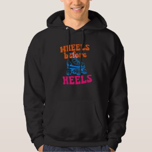 Cool Roller Skating Skate Girl 1970s Retro  1 Hoodie