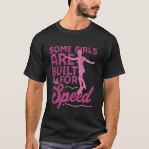 Cool Roller Skating Skate Girl 1970s Retro Some Gi T-Shirt