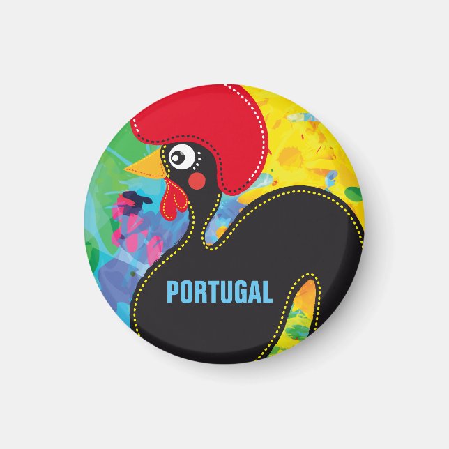 Cool Rooster of Portugal Magnet (Front)