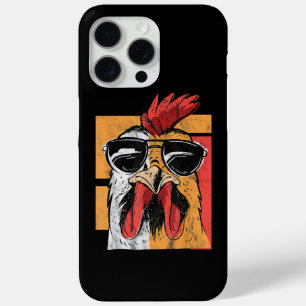 Cool Rooster Wearing Sunglasses Retro Vintage Chic iPhone 15 Pro Max Case