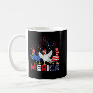 Cool Rooster Wearing Sunglasses Vintage Chicken Coffee Mug
