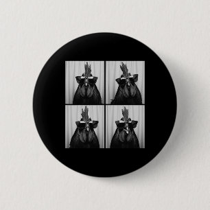 Cool Rooster Wearing Sungles Funny Photobooth Chic 6 Cm Round Badge