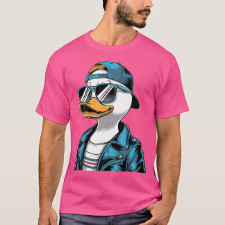 Cool Rubber Duck Costume Gangster Style Funny Hip T-Shirt