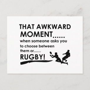 Cool Rugby  designs Postcard