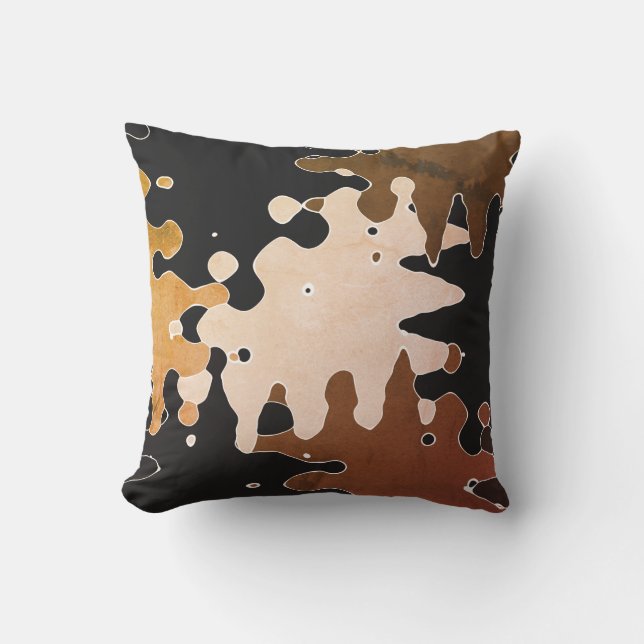 COOL Rustic Abstract Pattern Cushion (Front)