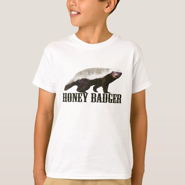 Cool Rustic Honey Badger T-Shirt (Front)