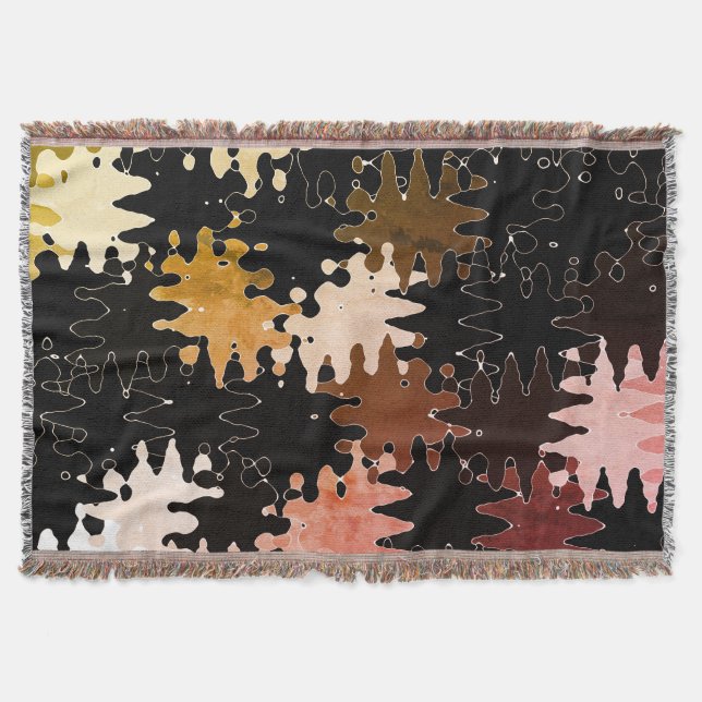 COOL Rustic Pattern Throw Blanket (Front)