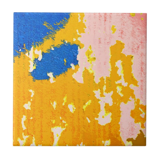 Cool Rustic Peeling Paint Tile (Front)