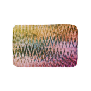 COOL Rustic Wavy Pattern Bath Mat