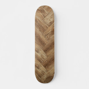 Cool Rustic Wooden Pattern Skateboard