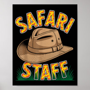 Cool Safari Costume For Men Women Kids Adult Afric Poster
