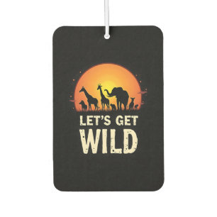 Cool Safari Design For Men Women Kids Safari Anima Car Air Freshener