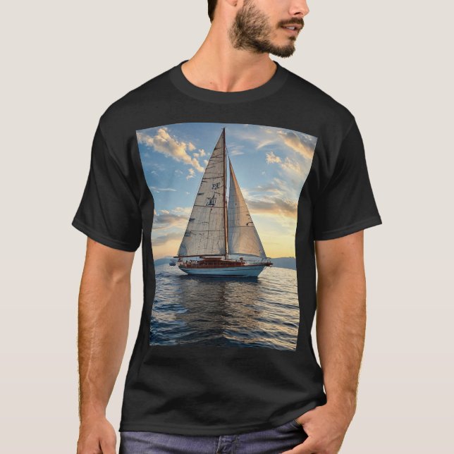 cool sailboat t-shirt (Front)