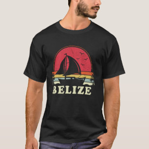 Cool Sailboat Vintage Boat Sailor Belise Sailing T-Shirt