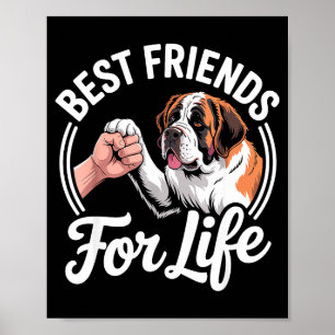 Cool Saint Bernard Costume For Men Women St. Berna Poster