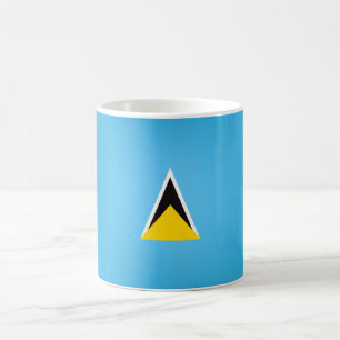 Cool Saint Lucia Flag Coffee Mug