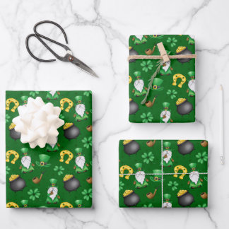 Cool Saint Patrick's Day tiled pattern Wrapping Paper Sheet