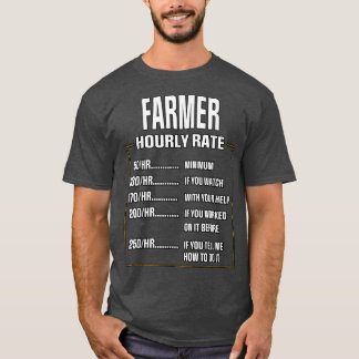 Cool Salary Farmer Saying Farmer T-Shirt