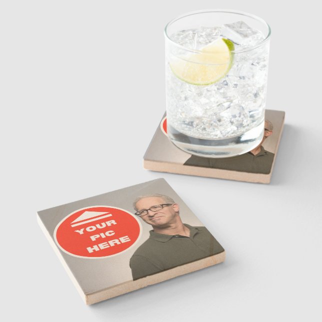 Cool! Sandstone Coaster - Personalised (Side)