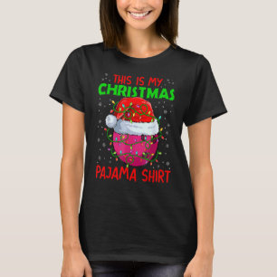Cool Santa Bowling This Is My Christmas Pajama Shi T-Shirt
