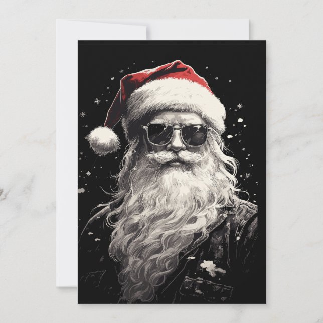 Cool Santa Christmas Card (Front)
