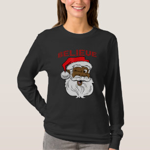 Cool Santa Claus American Funny Christmas 2021 Fam T-Shirt