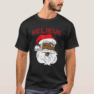 Cool Santa Claus American Funny Christmas 2021 Fam T-Shirt