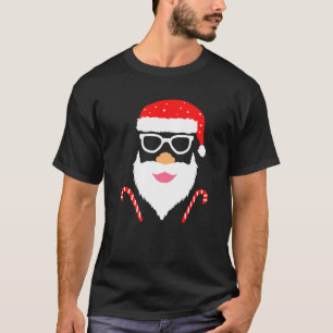 Cool Santa Claus Costume Merry Xmas Party T-Shirt