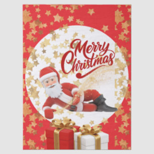 Cool Santa Claus Holiday in Christmas 🎅 Tissue Paper
