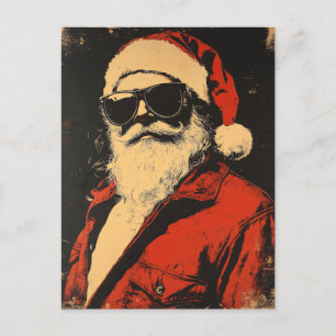 Cool Santa Claus In Sunglasses Postcard