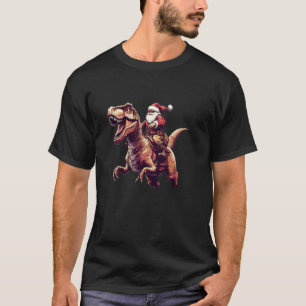 Cool Santa Claus with his little Dinosaur Helper C T-Shirt