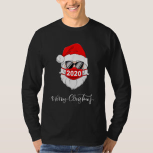 Cool Santa Claus With Mouth Guard Mask And Sunglas T-Shirt