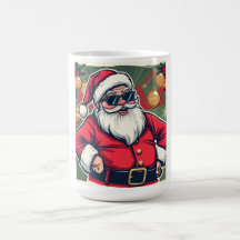 Cool Santa Claus with Trendy Sunglasses