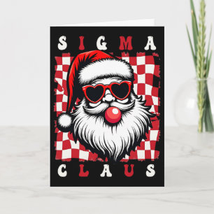 Cool Santa Rizz Merry Rizzmas Jokes Sigma Christma Card