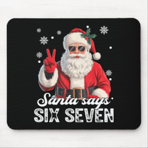 Cool Santa Says 67 Meme Funny Christmas Xmas Men W Mouse Pad