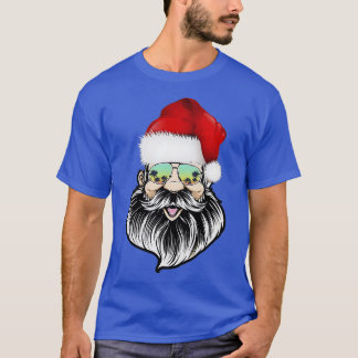 Cool Santa With Glasses With A Beard T-Shirt