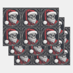 Cool Santa Wrapping Paper Sheets in Matte