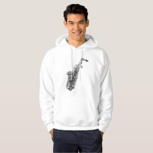 Cool saxophone hoodie