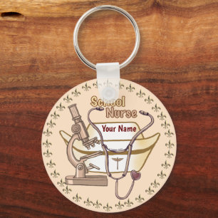Cool School Nurse keychain