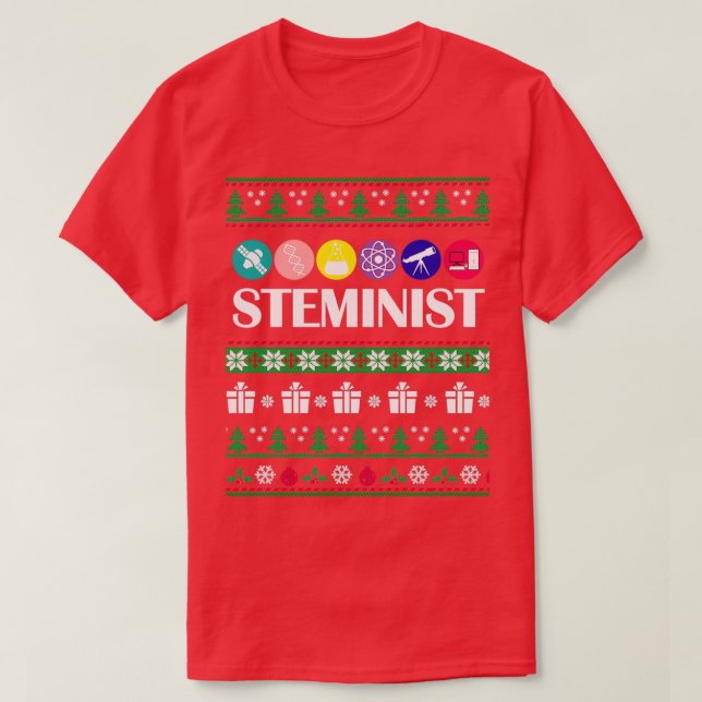 Cool Science Christmas Sweater Steminist for Women (Design Front)
