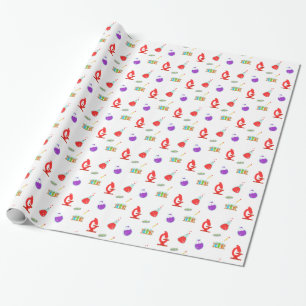 Cool Science Pattern Wrapping Paper