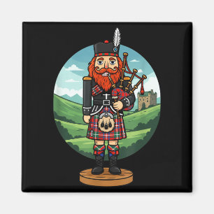 Cool Scottish Nutcracker Bagpes  Magnet