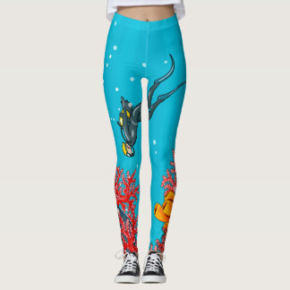 Cool Scuba Diver Leggings