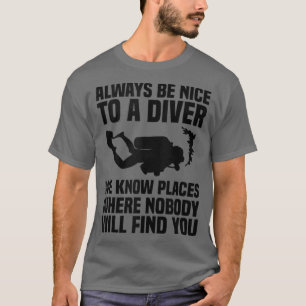 Cool Scuba Diving For Men Women Scuba Diver Underw T-Shirt