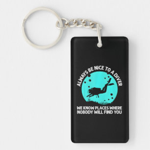 Cool Scuba Diving For Scuba Diver Underwater Key Ring