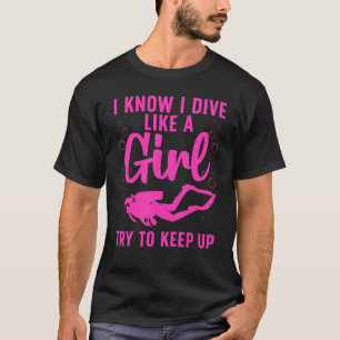 Cool Scuba Diving For Women Girls Rescue Diver Oce T-Shirt