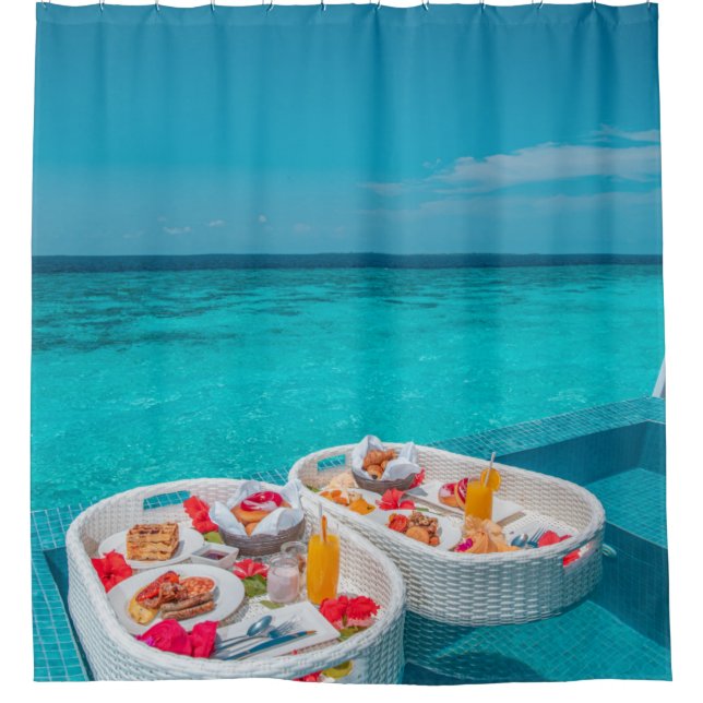 Cool Sea Creatures Shower Curtain (Front)