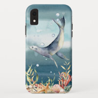 Cool Sea Lion Aquatic Underwater Scene