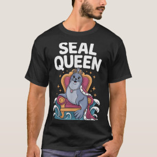 Cool Seal Art For Women Girls Mom Sea Lion Animal T-Shirt